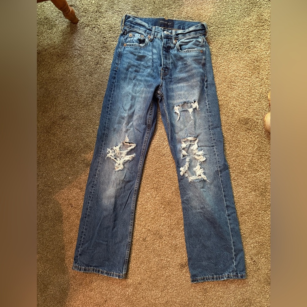 Aeropostale High-Waisted Ripped Jeans